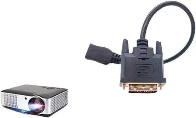 Alt view image 5 of 6 - Display DVI to HDMI Cable Male to Female High-Definition Adapter Cable Bidirectional Mutual Conversion Short Cable Hdmi to Dvi24