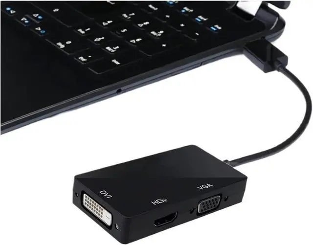 Alt view image 3 of 5 - DisplayPort DP to HDMI-Compatible DVI Adapter Cable 1080P Display Port Converter Connector for PC Projector HDTV(DP to dvi)
