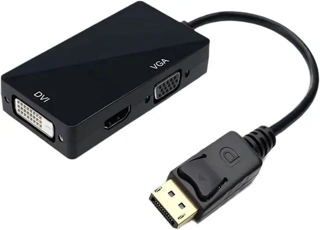 Alt view image 2 of 5 - DisplayPort DP to HDMI-Compatible DVI Adapter Cable 1080P Display Port Converter Connector for PC Projector HDTV(DP to dvi)