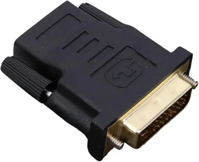 Alt view image 3 of 6 - DVI 24+1 Pin to HDMI-Compatible Cable Adapter Plated pl-UG DVI to HD Conversion Converter Video Converter for PC HDTV Projector