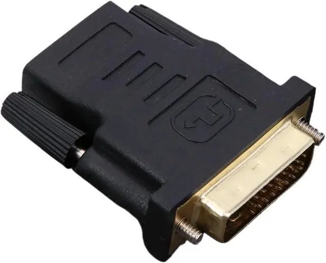 Alt view image 4 of 6 - DVI 24+1 Pin to HDMI-Compatible Cable Adapter Plated pl-UG DVI to HD Conversion Converter Video Converter for PC HDTV Projector