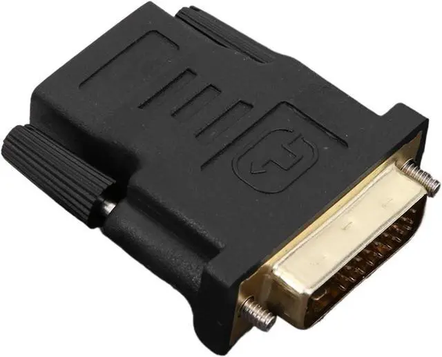 Alt view image 6 of 6 - DVI 24+1 Pin to HDMI-Compatible Cable Adapter Plated pl-UG DVI to HD Conversion Converter Video Converter for PC HDTV Projector
