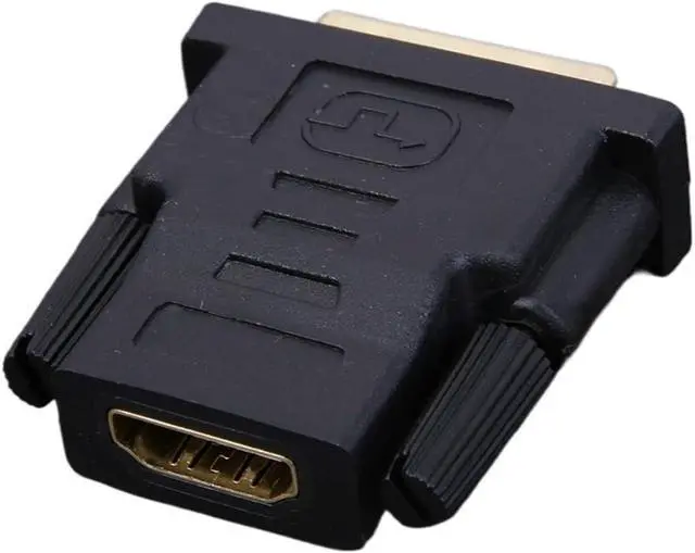Alt view image 2 of 6 - DVI 24+1 Pin to HDMI-Compatible Cable Adapter Plated pl-UG DVI to HD Conversion Converter Video Converter for PC HDTV Projector
