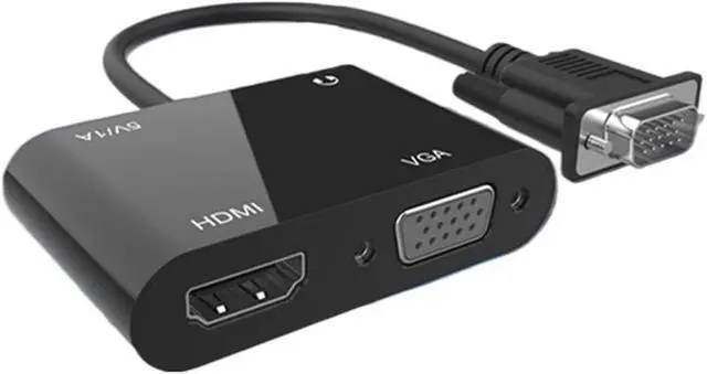 Alt view image 5 of 5 - GRWIBEOU to HDMI Adapter, 1080P Splitter 1 in 2 Output for Computers Desktops Laptops Computers Monitors Projectors