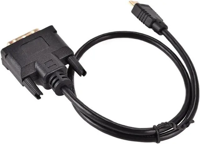 Alt view image 2 of 5 - HDMI to DVI Camera Host Video Card Display Screen Converter Motorcycle Electronic Accessories Video Cable Adapter(Black+0.25 m)