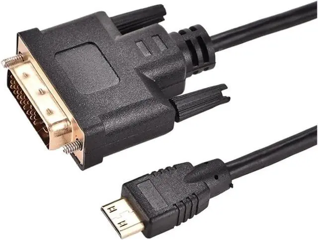 Alt view image 3 of 5 - HDMI to DVI Camera Host Video Card Display Screen Converter Motorcycle Electronic Accessories Video Cable Adapter(Black+0.25 m)