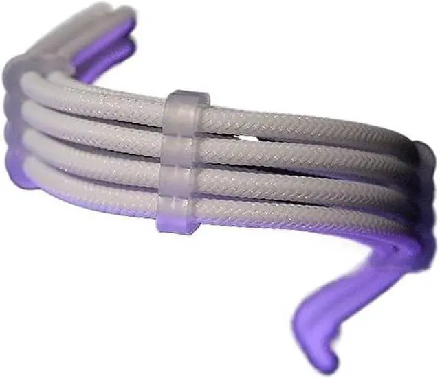 Alt view image 3 of 5 - KUNSR PSU ATX Extension Cable Nylon Braided 8pin Cord 24-pin Motherboard Extension for Computer PC Case Power Cable Kit(A4)