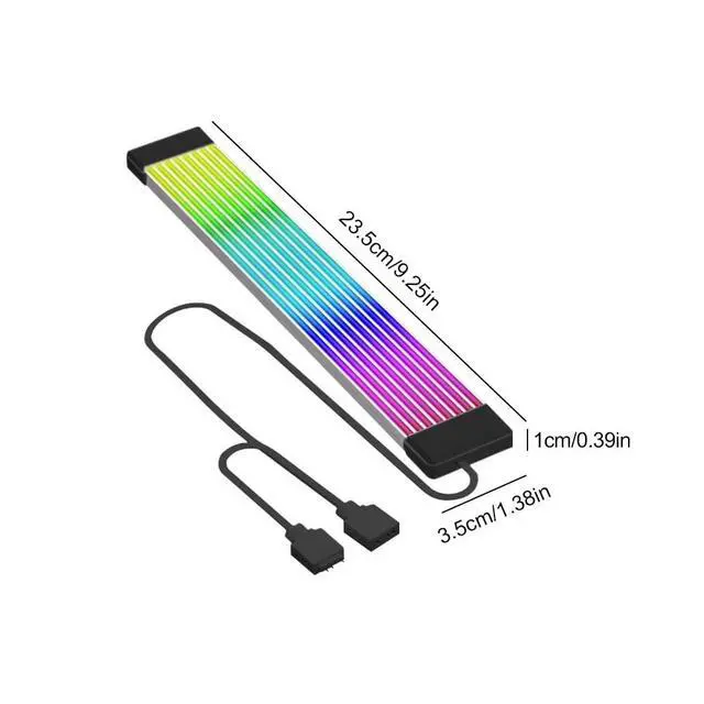 Alt view image 6 of 6 - KUNSR 5V 3Pin ARGB Sync PC Cables 8/24PIN Motherboard Power Extension Cable Flexible L*/ED Strip Light DIY Kit for Computer Power Supply(X12)