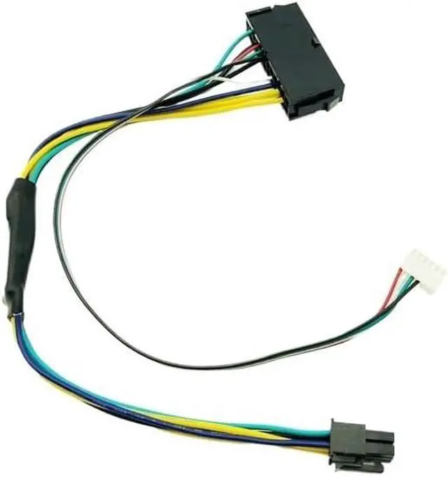 Alt view image 3 of 4 - KUNSR ATX 24pin to Motherboard 2-Ports 6pin Adapter PSU Power Supply Cable Cord