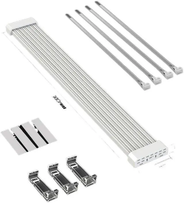 Alt view image 4 of 6 - KUNSR ARGB Light Strip for 24PIN Motherboard Power Extension Cable Flexible L*/ED Strip Light DIY Kit(1pc C200EX Black)