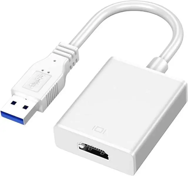 Alt view image 2 of 3 - USB to HDMI Adapter, USB Adapter Cable USB 3.0 to HD Multimedia Interface 1080P Converter High Speed for PC(Black)