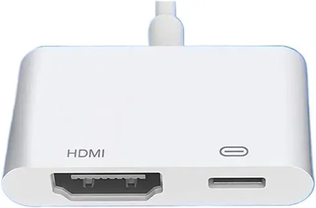Alt view image 2 of 3 - 8Pin Port to HDMI Adapter 1080P Screen Converter Compatible Lighting to HDMI Splitter for TV Monitors Projector(No Power Needed)