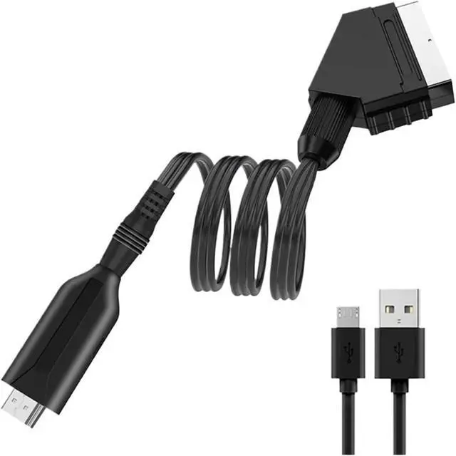 Alt view image 5 of 6 - 1080P HDMI to SCART Video Converter Adapter HDMI Input to Scart Output for HDTV DVD Sky Box STB with USB Power Cable(HD to SCART)