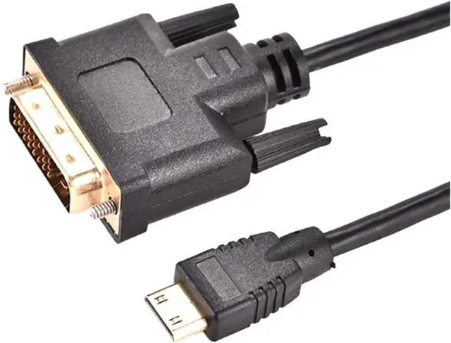 Alt view image 3 of 6 - HDMI Compatible to DVI 24+1 Public Connection HDMI Compatible to DVI High-Definition Connection Cable 0.3 Meters(100cm)