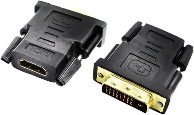 Alt view image 2 of 6 - DVI to HDMI Adapter Connector Bi-directiona HDMI to DVI DVI D 24+1 Male to HDMI Female 1080P Connector Converter for Projector