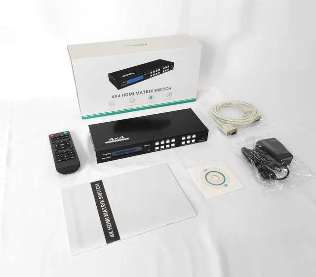 Alt view image 5 of 7 - 4K HDMI Matrix 4x4 + HDMI to VGA Adapter