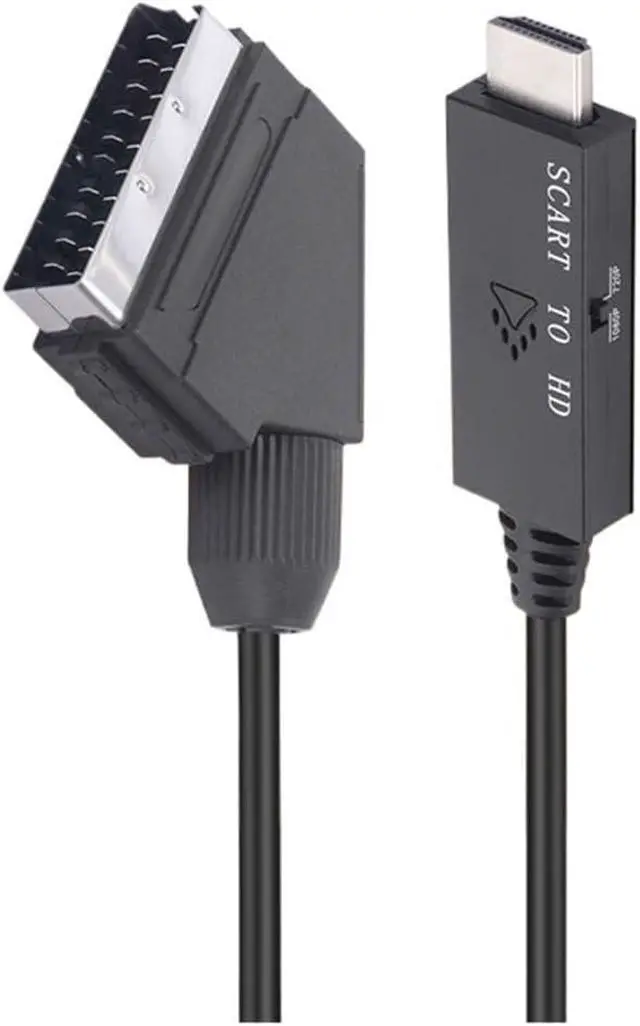 Alt view image 3 of 6 - 1080P SCART to HDMI Video Converter Adapter Cable Male to Male SCART Input to HDMI Output for HDTV Sky Box STB pl-UG Play(2PCS)
