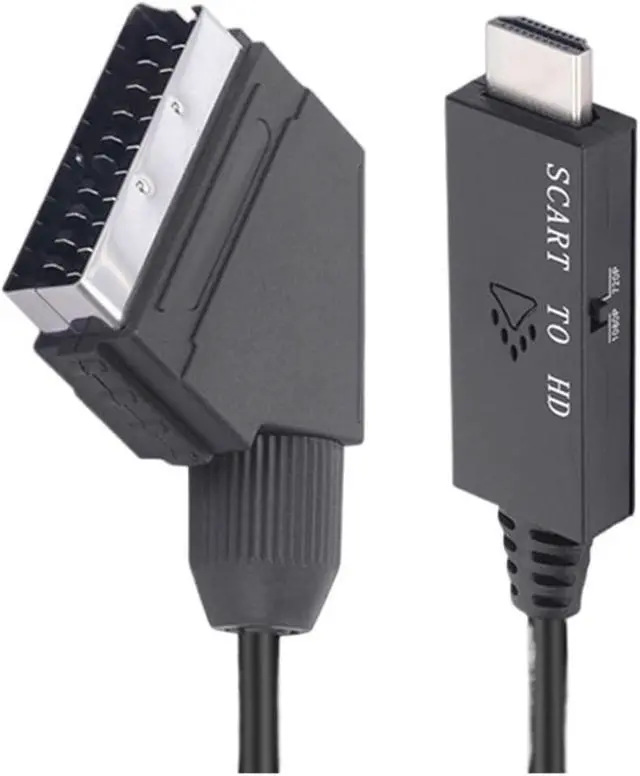 Alt view image 4 of 6 - 1080P SCART to HDMI Video Converter Adapter Cable Male to Male SCART Input to HDMI Output for HDTV Sky Box STB pl-UG Play(2PCS)