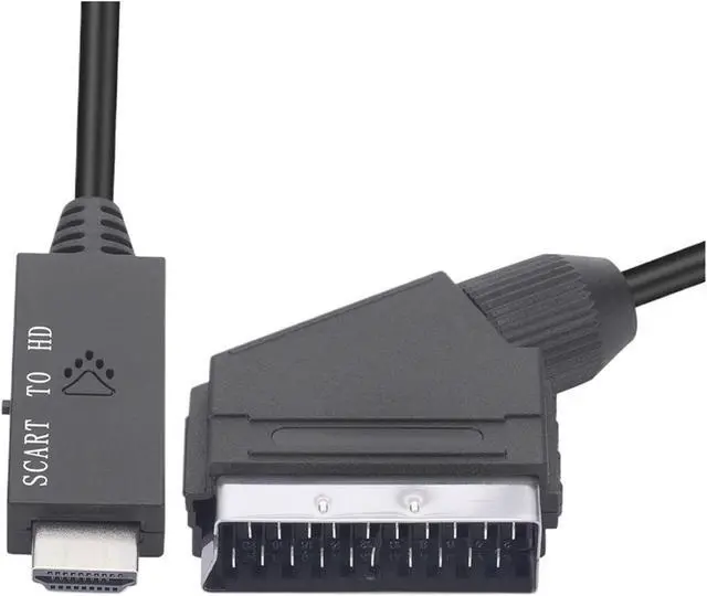 Alt view image 5 of 6 - 1080P SCART to HDMI Video Converter Adapter Cable Male to Male SCART Input to HDMI Output for HDTV Sky Box STB pl-UG Play(2PCS)