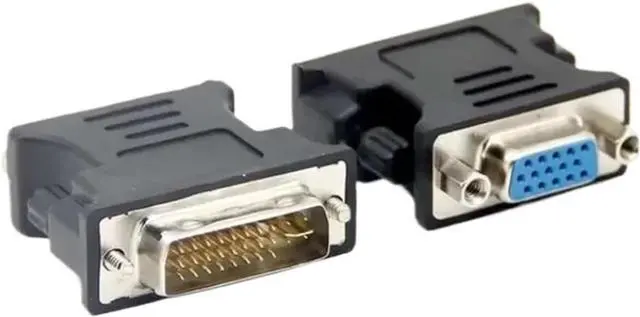 Alt view image 4 of 5 - Connector Computer M>oni>tor Video Plastic Durable DVI 24+1 to Female Multipurpose Conversion Adapter(White)