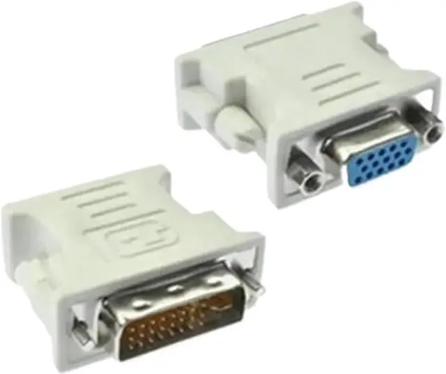 Alt view image 5 of 5 - Connector Computer M>oni>tor Video Plastic Durable DVI 24+1 to Female Multipurpose Conversion Adapter(White)