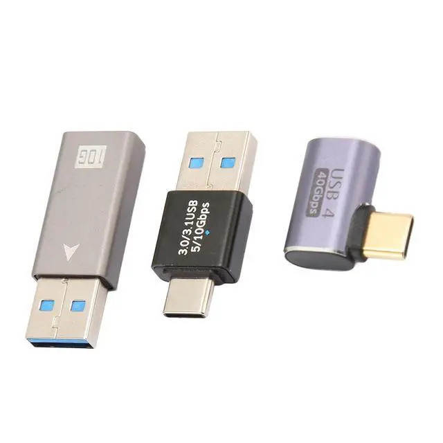 Alt view image 4 of 7 - 16Pcs USB Adapters Kit Aluminium Alloy Multi Angle USB 3.0 3.1 Type C Converters for Phone Computer Peripherals Data Charging