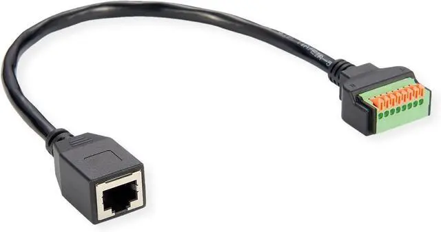 Main image of ROLINE RJ45 Female to Terminal Block Cable Adapter (Push Buttons) 30cm