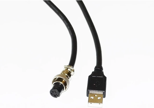 Alt view image 4 of 6 - USB to 5-PIN FMALE Adapter EX Gear Replacement Cable for FIGHTSTICKS MAD CATZ TE2 / + LINE of Tournament Fight Sticks(1.0m)