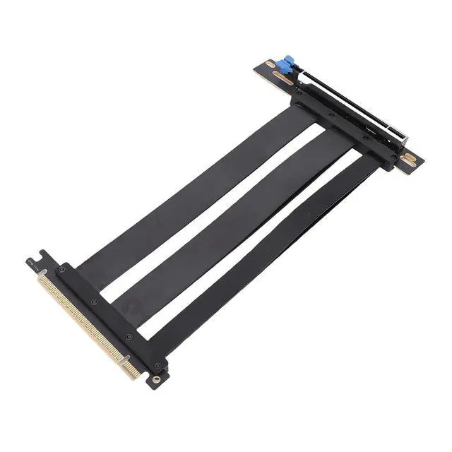 Main image of Dpofirs Enhanced Design High Performance PCIe 5.0 X16 GPU Extension Cable for Water Cooling Systems, Black