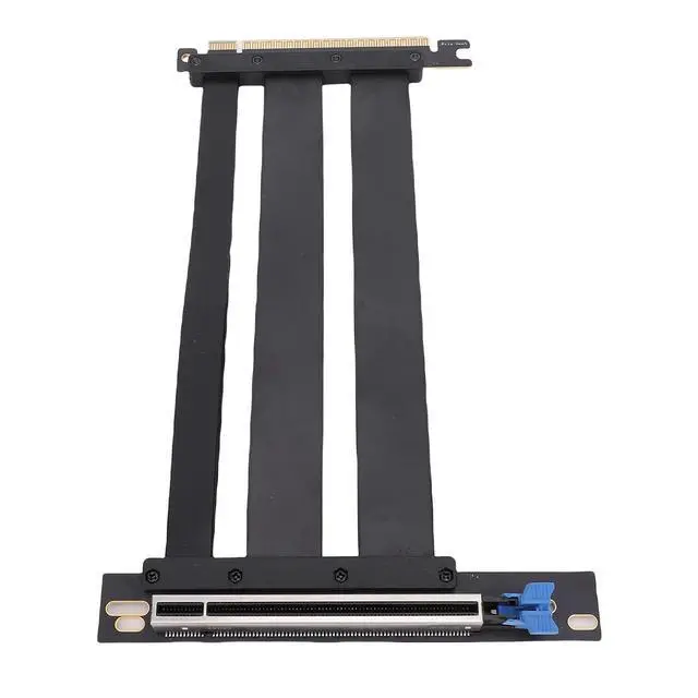 Alt view image 2 of 7 - Dpofirs Enhanced Design High Performance PCIe 5.0 X16 GPU Extension Cable for Water Cooling Systems, Black