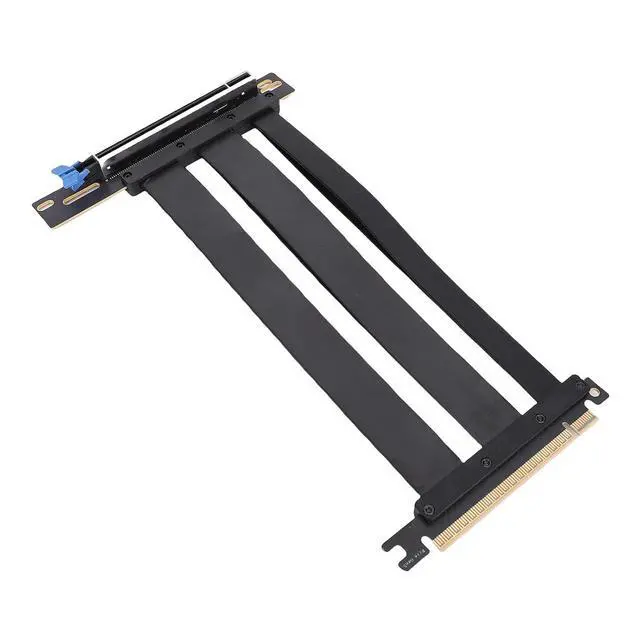 Alt view image 3 of 7 - Dpofirs Enhanced Design High Performance PCIe 5.0 X16 GPU Extension Cable for Water Cooling Systems, Black