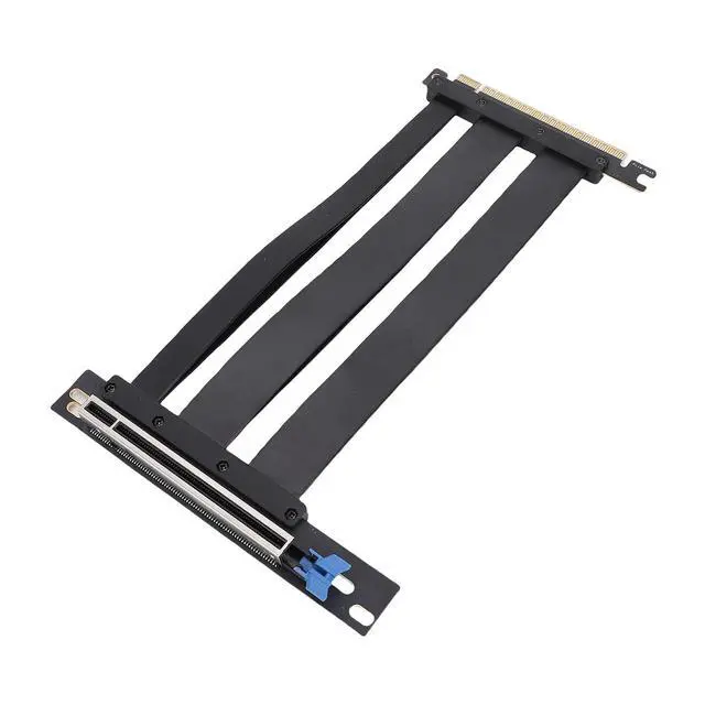 Alt view image 4 of 7 - Dpofirs Enhanced Design High Performance PCIe 5.0 X16 GPU Extension Cable for Water Cooling Systems, Black