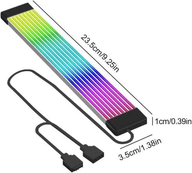 Alt view image 6 of 6 - KUNSR 5V 3Pin ARGB Sync PC Cables 8/24PIN Motherboard Power Extension Cable ARGB Motherboard Cable for Computer Power Supply(X12)