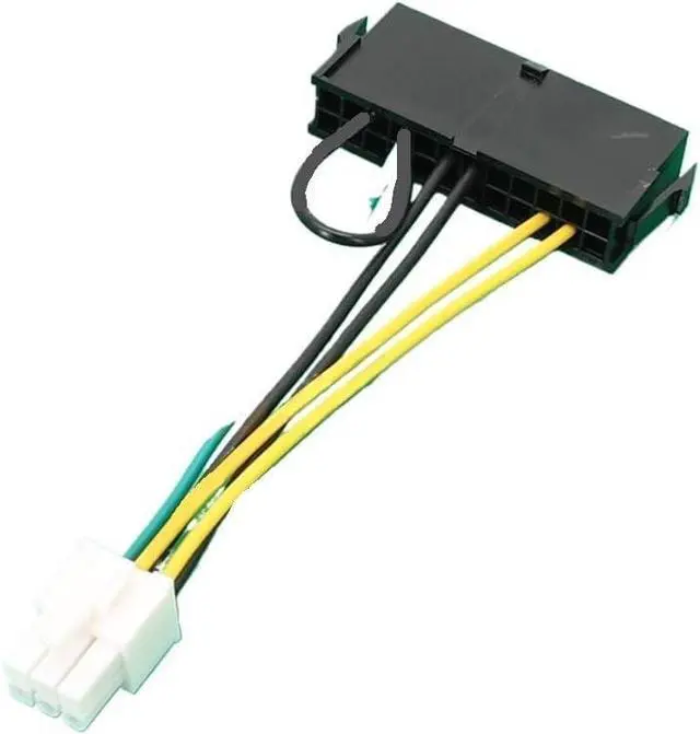 Alt view image 3 of 6 - KUNSR ATX PSU 24 Pin to Motherboards 6Pin for Mainboard Power Supply Cable Female to Male Converter Cord Wire(A)