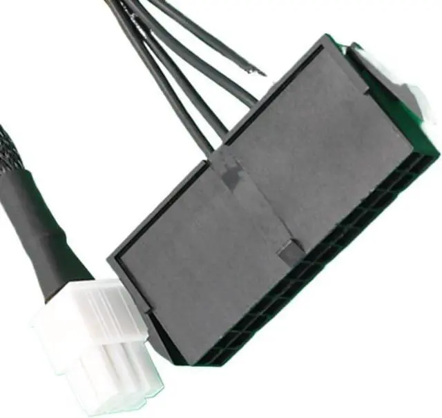 Alt view image 5 of 6 - KUNSR ATX PSU 24 Pin to Motherboards 6Pin for Mainboard Power Supply Cable Female to Male Converter Cord Wire(A)
