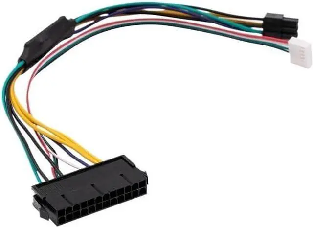 Alt view image 2 of 6 - KUNSR ATX 24pin to Motherboard 2-Ports 6pin Adapter PSU Power Supply Cable Cord