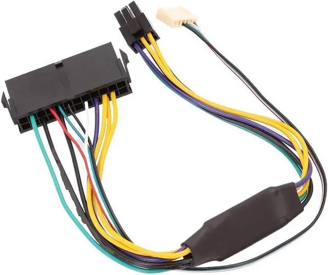 Alt view image 3 of 6 - KUNSR ATX 24pin to Motherboard 2-Port 6pin Adapter Power Supply 18AWG Cable for Z220 Z230 SFF Mainboard Server Workstation Newest
