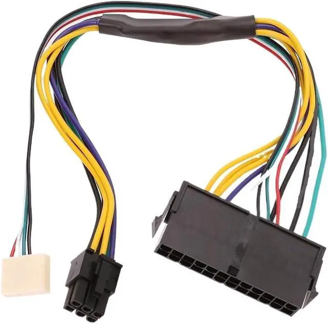 Alt view image 5 of 6 - KUNSR ATX 24pin to Motherboard 2-Port 6pin Adapter Power Supply 18AWG Cable for Z220 Z230 SFF Mainboard Server Workstation Newest