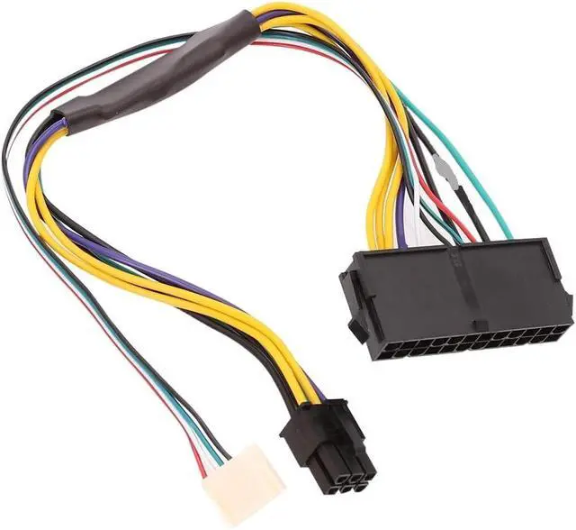 Alt view image 6 of 6 - KUNSR ATX 24pin to Motherboard 2-Port 6pin Adapter Power Supply 18AWG Cable for Z220 Z230 SFF Mainboard Server Workstation Newest