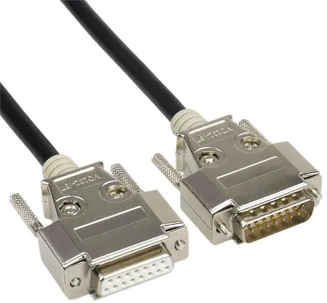 Main image of DB15 Cable DB 15 Pin Two Rows Connectors DB15 Data Cable Male to Male Male to Female Female to Female 1.5m 2m 3m 5m 8m 26AWG(5M,Male to Female)