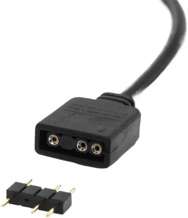 Alt view image 3 of 5 - KUNSR Female to Female 5V 3 Pin Addressable ARGB Splitter Extension Cable for Extend PC Computer Fans(1 to 3)