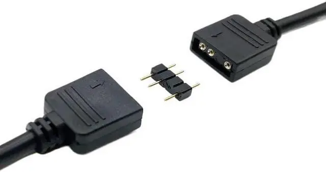 Alt view image 4 of 5 - KUNSR Female to Female 5V 3 Pin Addressable ARGB Splitter Extension Cable for Extend PC Computer Fans(1 to 3)