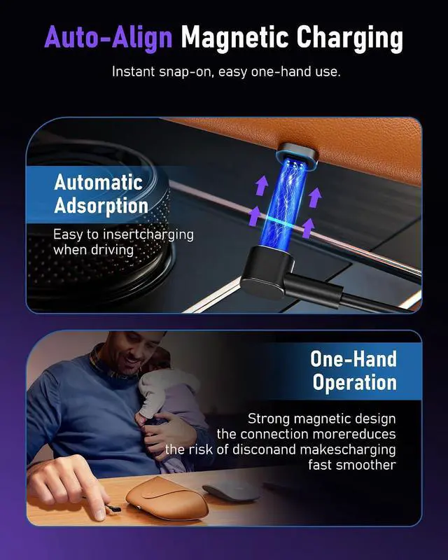 Alt view image 4 of 7 - 2-in-1 Smart Glasses Charging & Care Kit Compatible with Ray-Ban & Oakley Meta Magnetic USB-C Charger Cable with Handshake Protocol + Accessories Set with Storage Case, Nose Pads, Lanyard & Cleaning