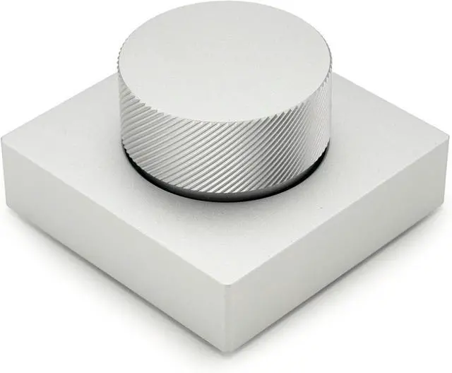 Main image of Anticater VK-01 Wireless Volume Knob - Bluetooth & 2.4 GHz Audio Controller for Windows & Mac, USB-C Wired Option, CNC Aluminum Media Dial with Custom Macro Software (Anodized - Silver)