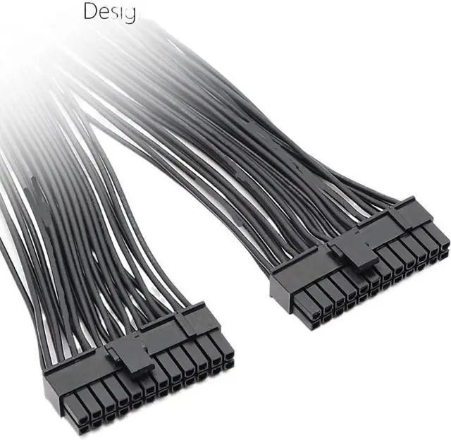 Alt view image 2 of 6 - KUNSR PSU Power Supply 24 pin Motherboard Splitter Cable ATX Motherboard Extension Cable PSU Female to Male Y Adapter Cable(1PCS)