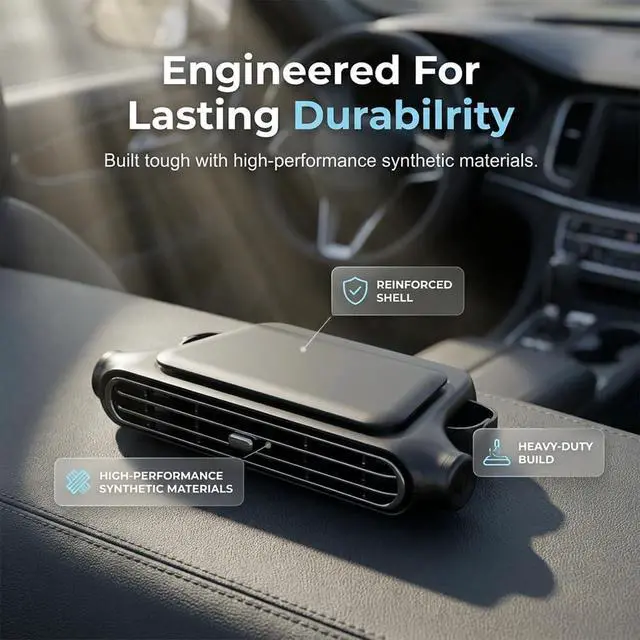 Alt view image 2 of 5 - Car Seat Fan For for Driver & Back Passengers,2026 Invisible Car Headrest Cooling Fan,3-Speed Adjustable USB Portable Backseat Fan For Kids Baby,For Most Vehicle Jeep Van RV Truck