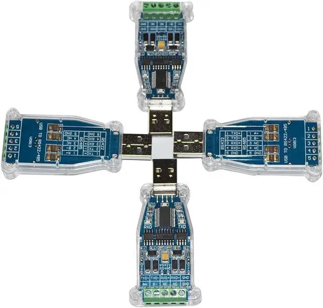 Alt view image 5 of 5 - ZHANGLH Industrial F&T>D*I FT232RL CHIP USB to RS485 RS422 Module Communication Converter Adapter, 485 422 to USB Adaptor with TXD RXD L*/ED(USB-RS485 with VCC)