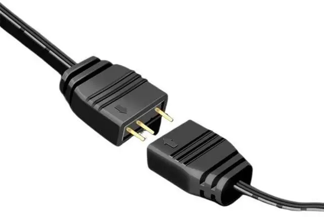 Alt view image 3 of 6 - KUNSR ARGB Splitter 5V 3 Pin 1 to 4 All 33.5cm Mainboard ARGB Extension Cable(Style A 8pcs)