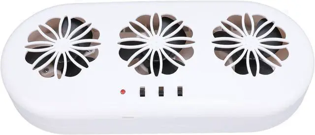 Alt view image 5 of 7 - Car Air Vent Cooling Fan, USB Plug for Quick Cooling and Smoke Purification in SUV, 3 Outlet ABS Design, Size