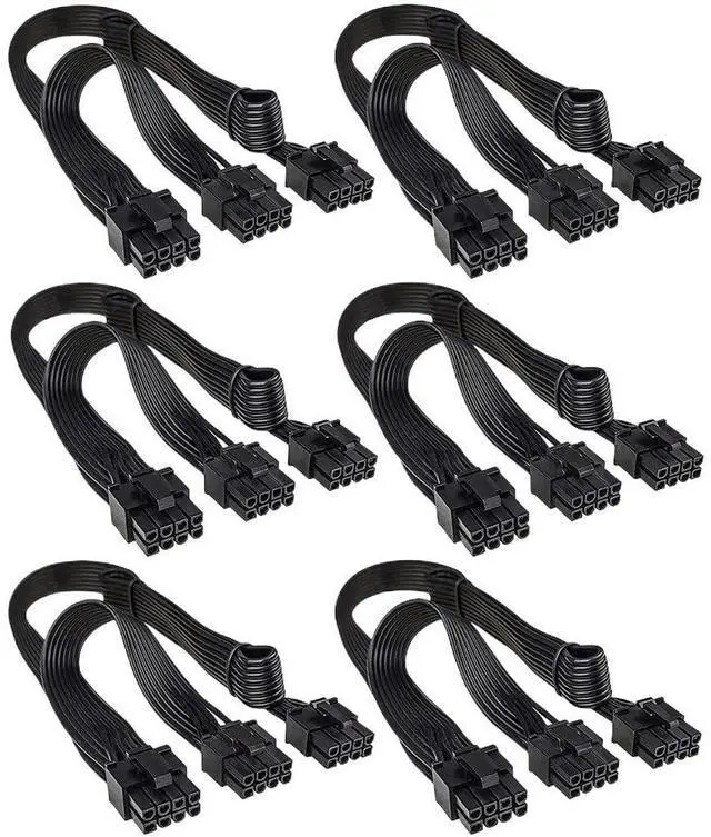 Main image of KUNSR ATX 8 Pin Male to PCIe 8 Pin Male Power Cable Power Adapter Cable(6PCS)